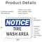 Signmission Tire Wash Area, 10 in W x Rectangle, Vinyl Decal OS-2PACK-NS-D-710-L-18677 - alternate 2